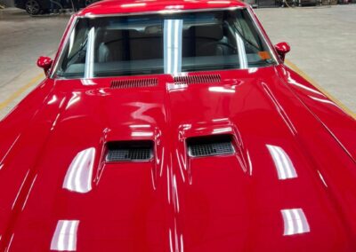 red car hood